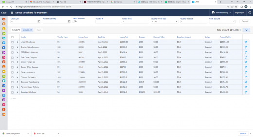 AP Select Voucher Sample